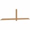 Ekena Millwork Eugene Smooth Timber Gable Bracket, Western Red Cedar, 108"W x 27"H x 1 1/2"D x 3 1/2"F, 6/12 Pitch GBW108X27X0204EUG00SWR - alternate 4